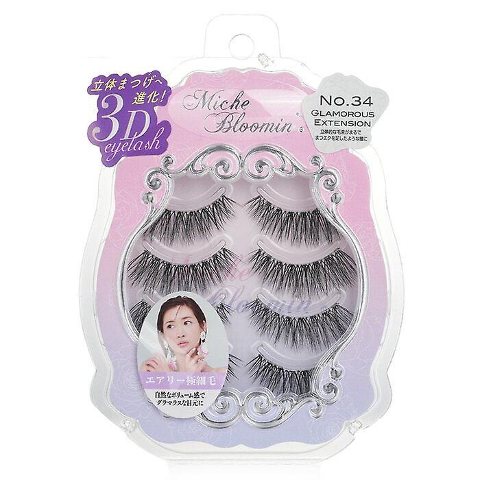Miche Bloomin' 3d Eyelash - # 34 Glamorous Extension 4pairs
