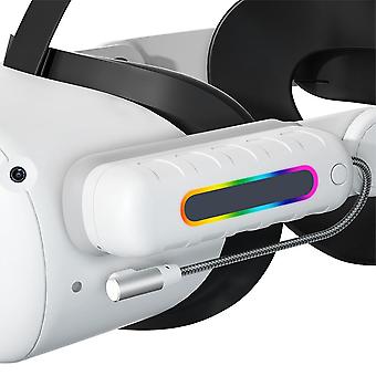 Compatible with Oculus/meta Quest 2 And Quest, Elite Strap Charger, 5000mah Fast Charging, and Extended Battery for 2 Hours