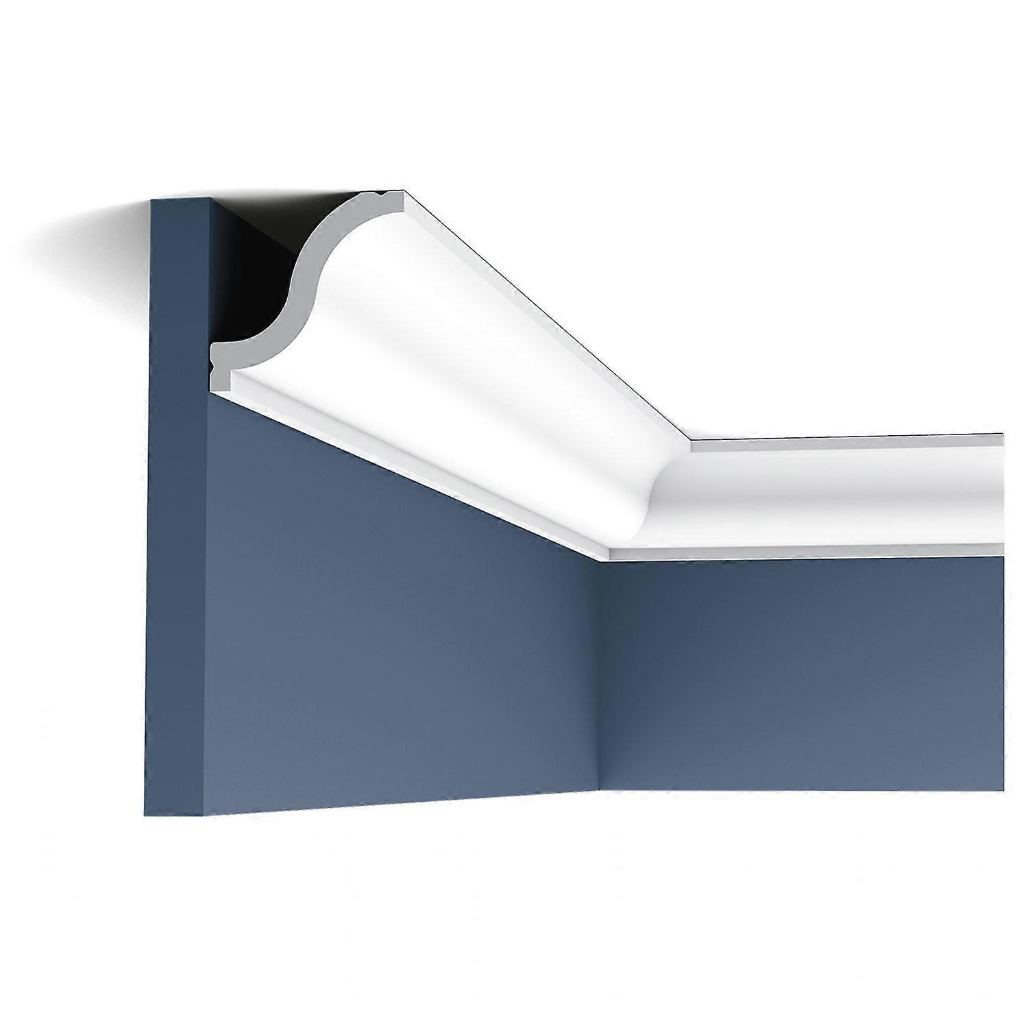 ORAC NV 1 x Corniche CX108 AXXENT 200 cm x 5,4 cm x 5,5 cm blanc Duropolymer® prétraité léger, indéformable, résistant aux chocs