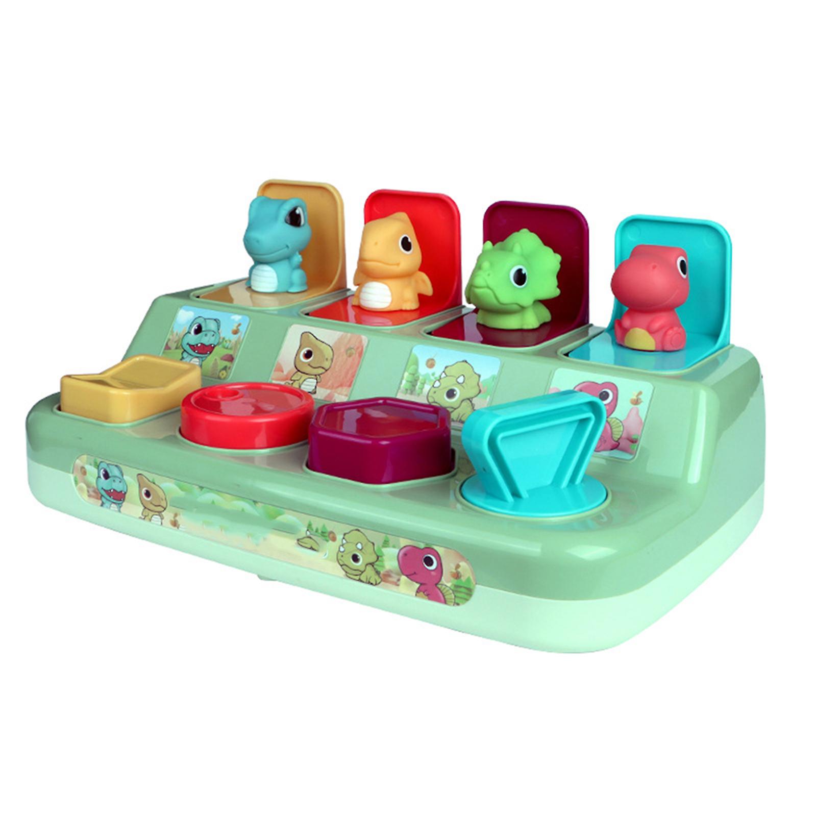 4 Mini Dinosaur Plastic Box Shock-Resistant Durable Dinosaur Toy Intellectual Early Education Toy Boxs