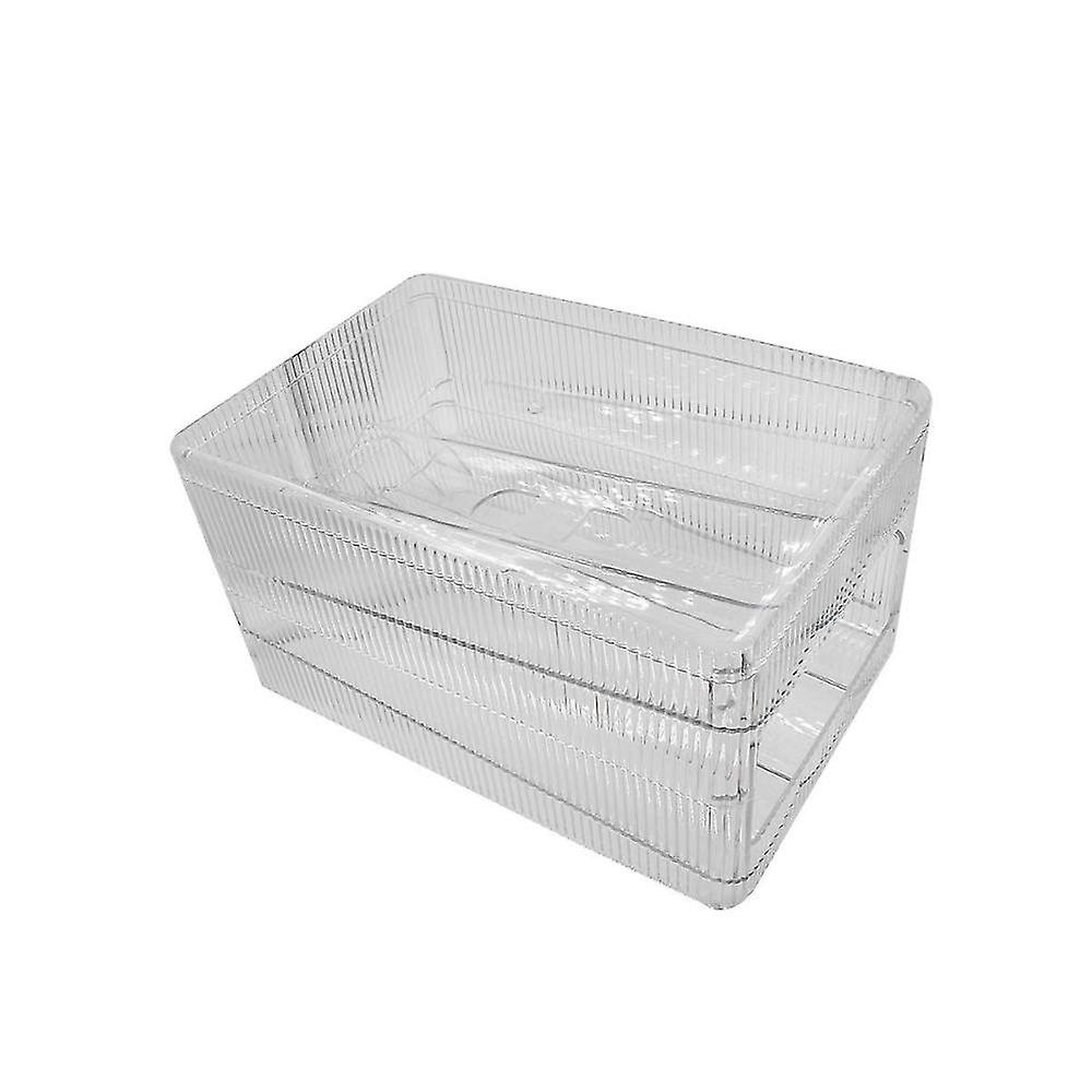 Rolling Egg Holder For Refrigerator, Double Track 24 Egg Organizer For Refrigerator Storage Box Wit