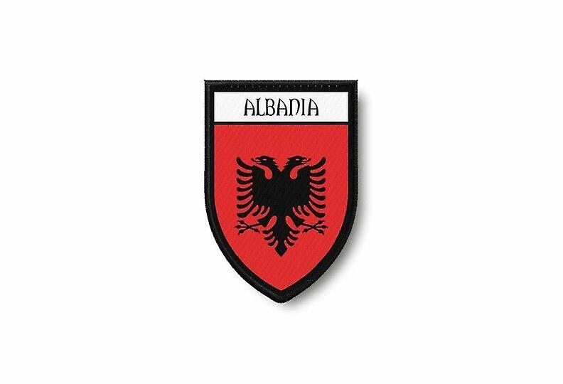 Patch Ecusson Termocollant Edge Brode Flag Prints Albania Albanian