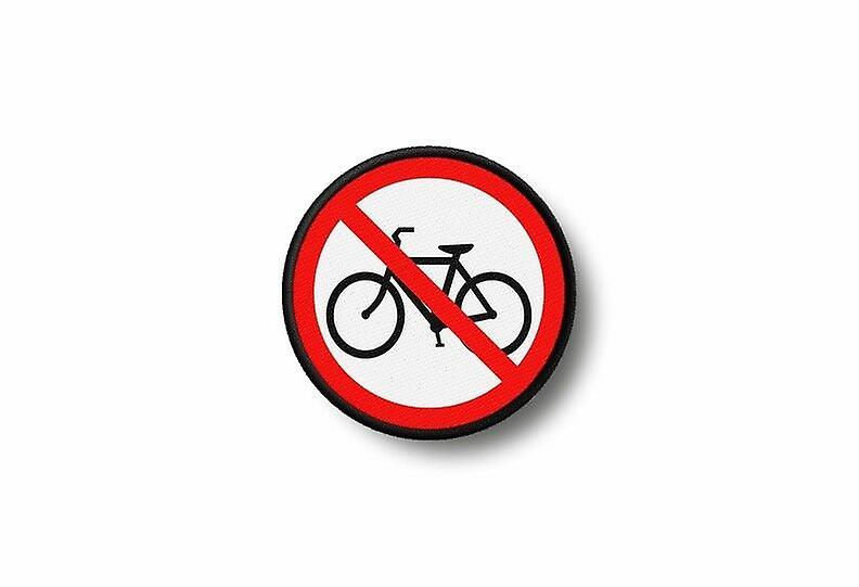 Patch Biker Badge Ecusson Brode Prints Thermocollant Velo Forbidden