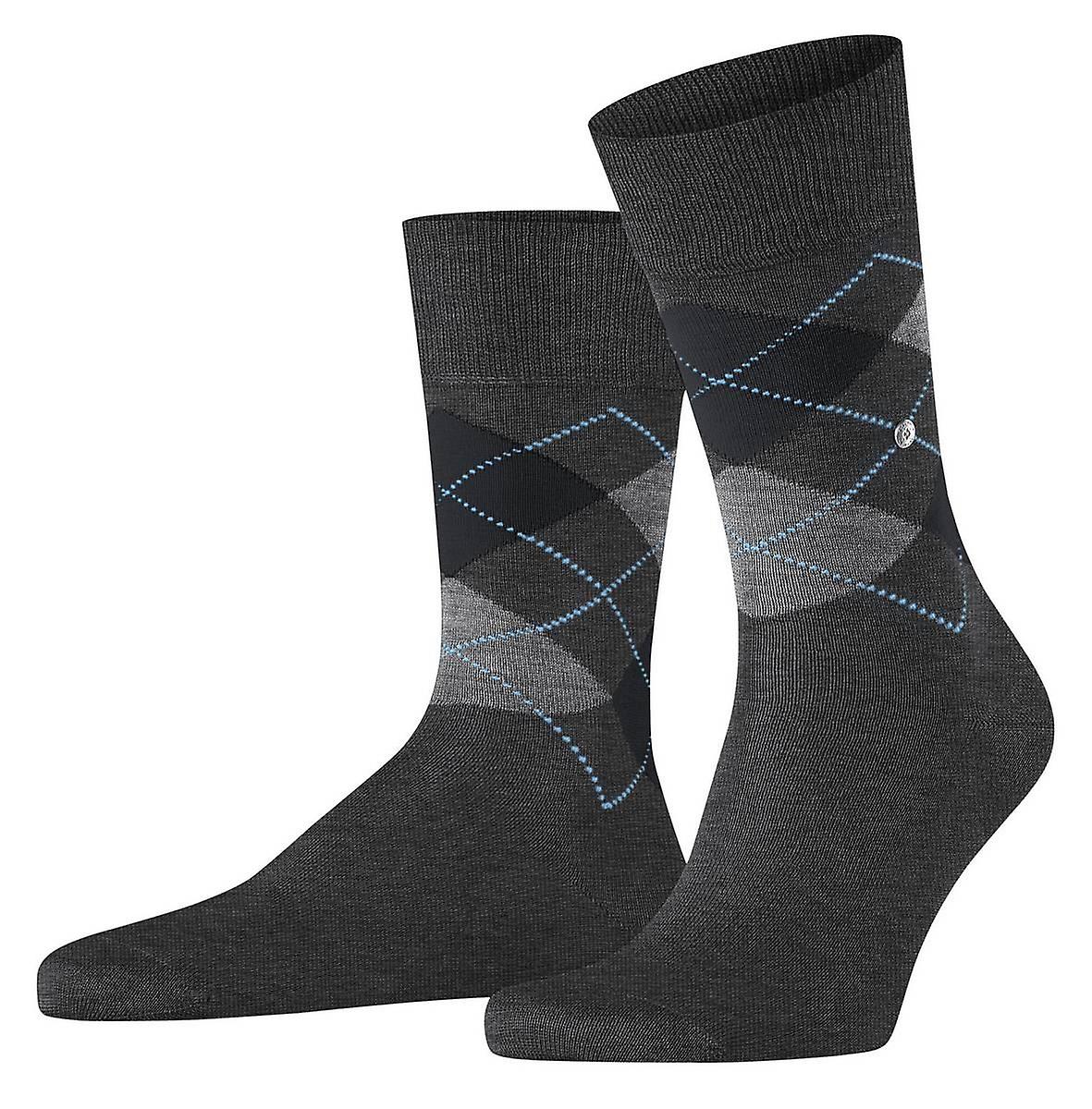 Burlington Manchester Socks - Anthracite Grey/Black