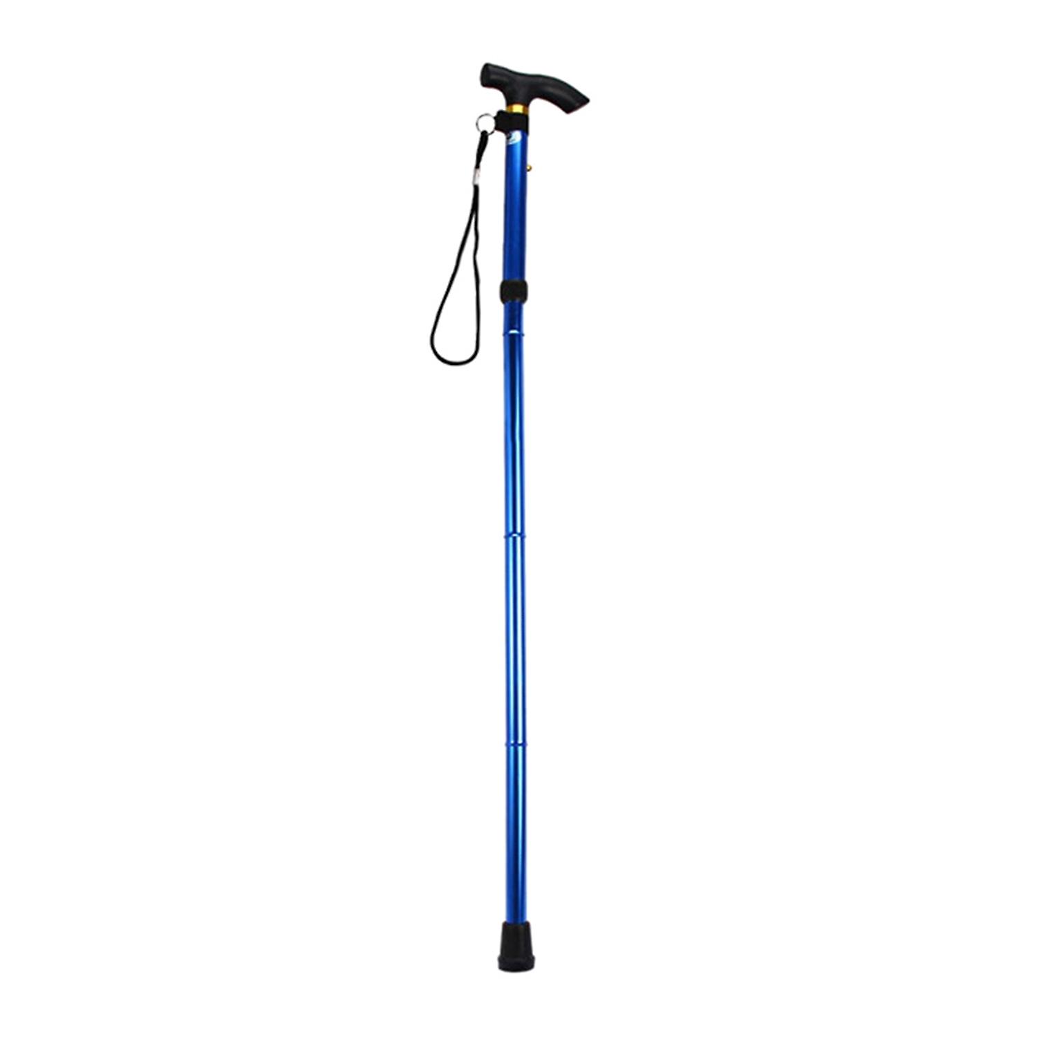 Aluminium Alloy Folding Cane Portable Hand Walking Stick Trekking Hiking Sticks Non-slip 4 Section A