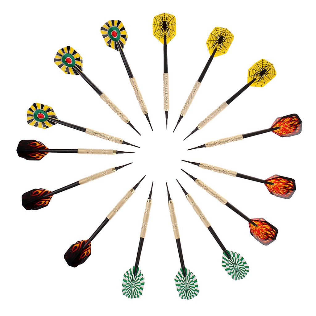 15 Pieces Safety Soft Tip Darts Extra Tips Set for Electronic Soft Dartboard
