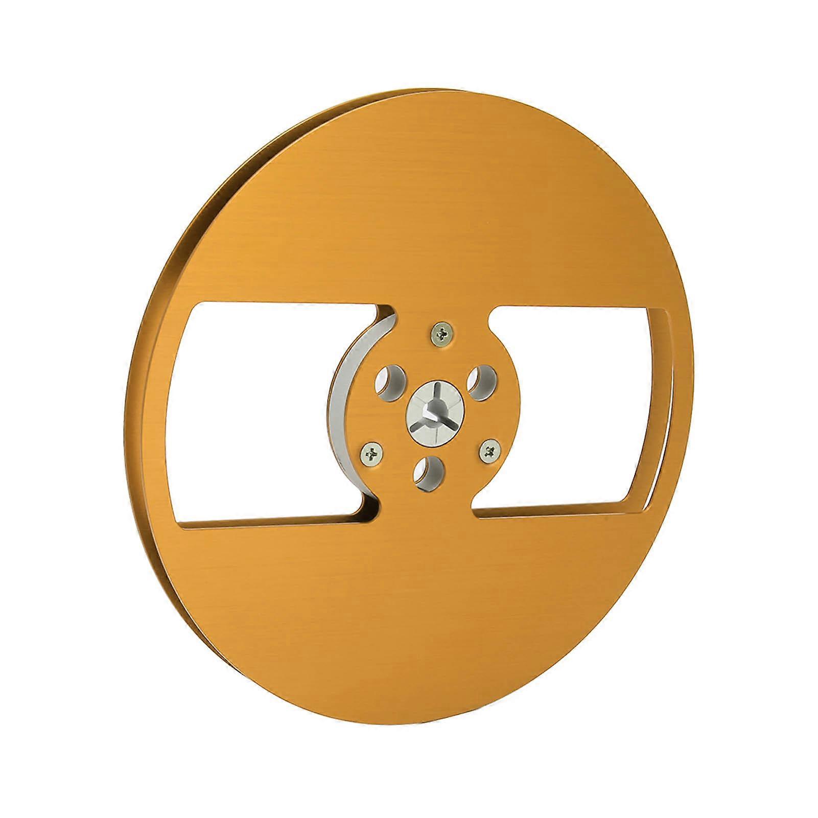 1/4 7 Inch Empty Tape Reel Aluminum Alloy 2 Holes Universal Open Reel Takeup Reel for Nab Opening Machine Part for TEAC Gold 
