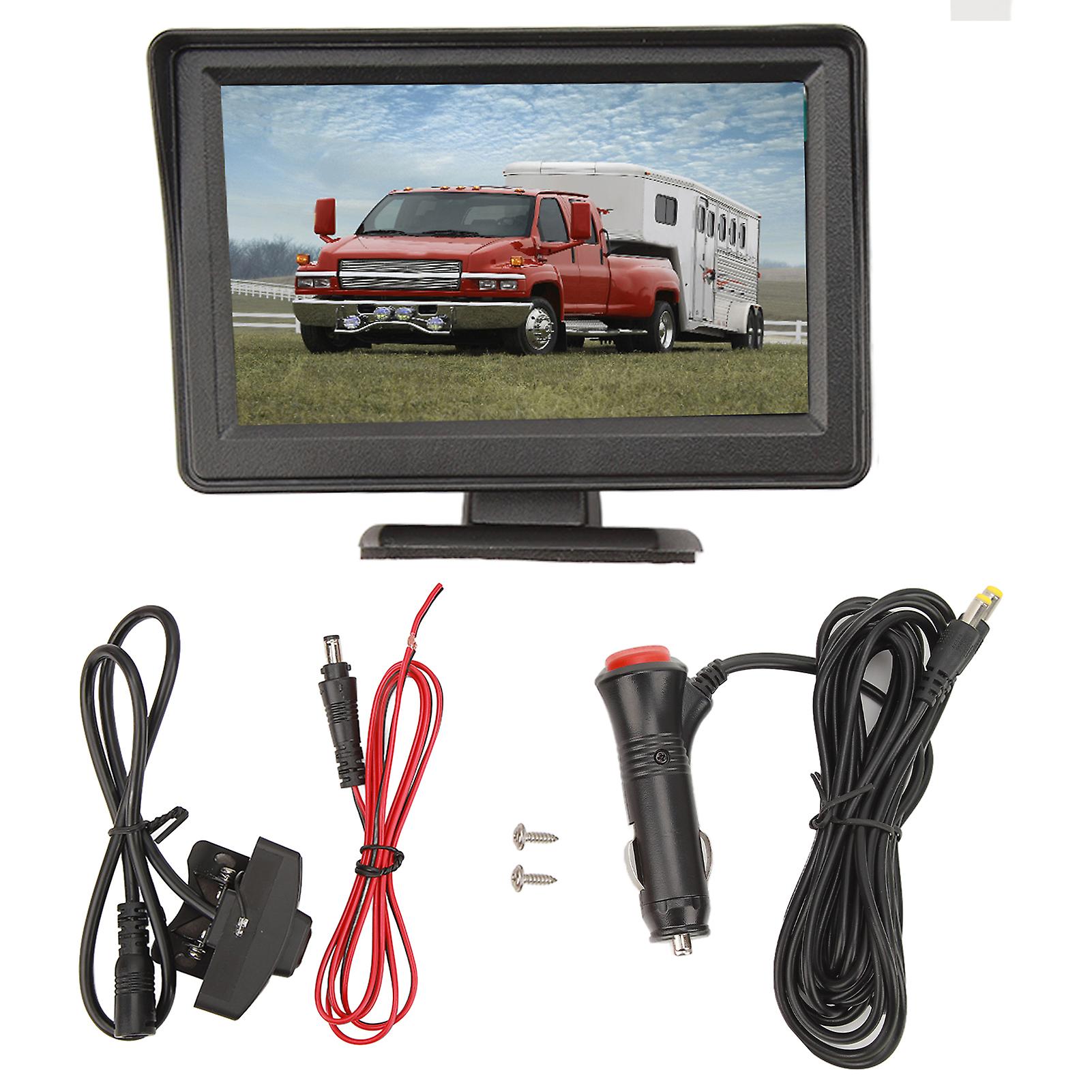 4.3 Inch Wireless Backup Camera IP68 Waterproof Rear View Monitor Kit Universal for Truck Trailer Pickups Camping Car