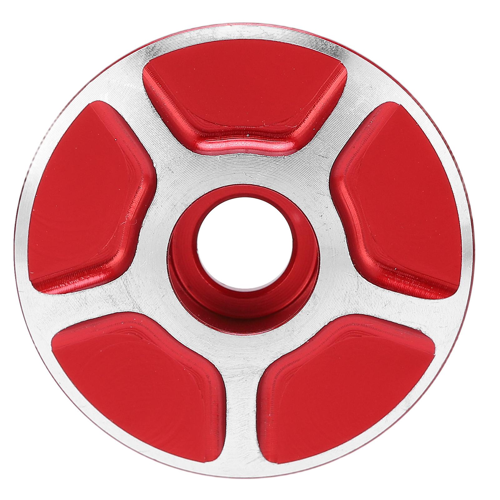 Bicycle Front Fork Headset Cover Replaceable Lightweight Mountain Road Bike Stem AccessoriesRed