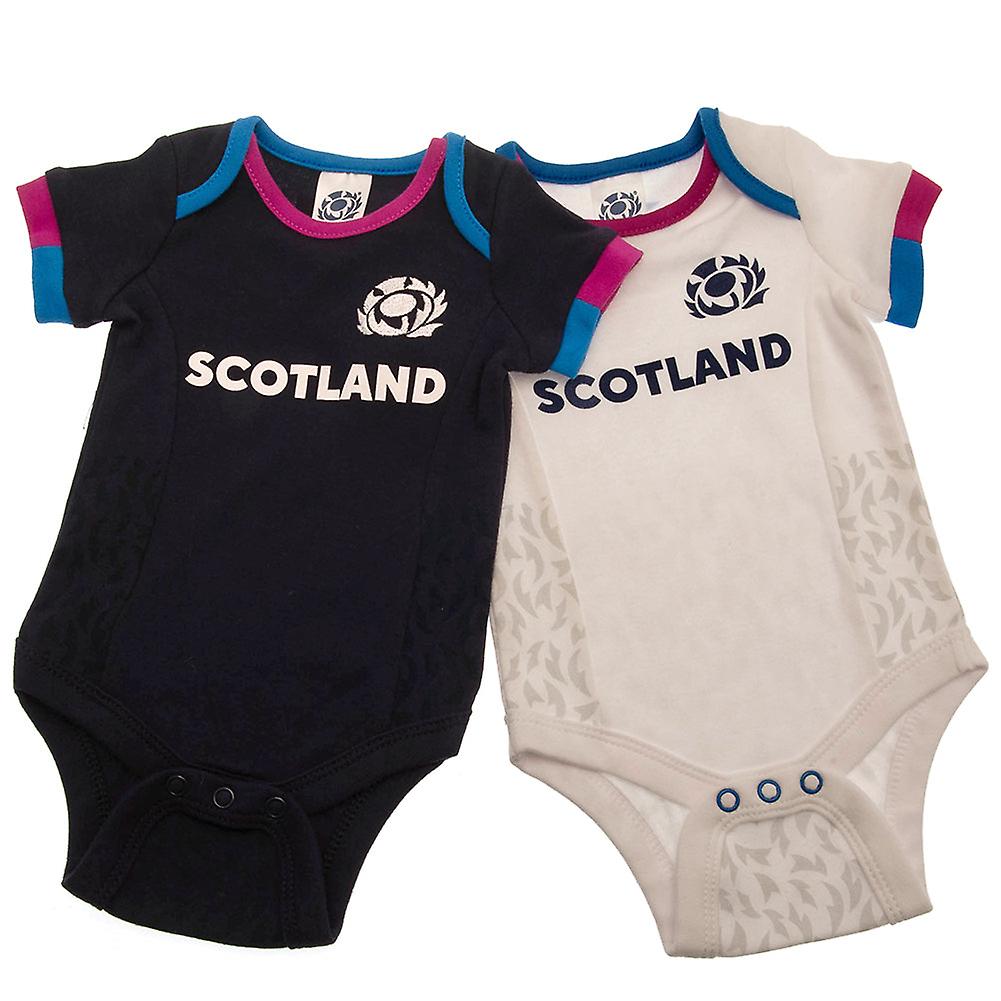 Scotland Ru 2 Pack Bodysuit 12-18 Mths Pb