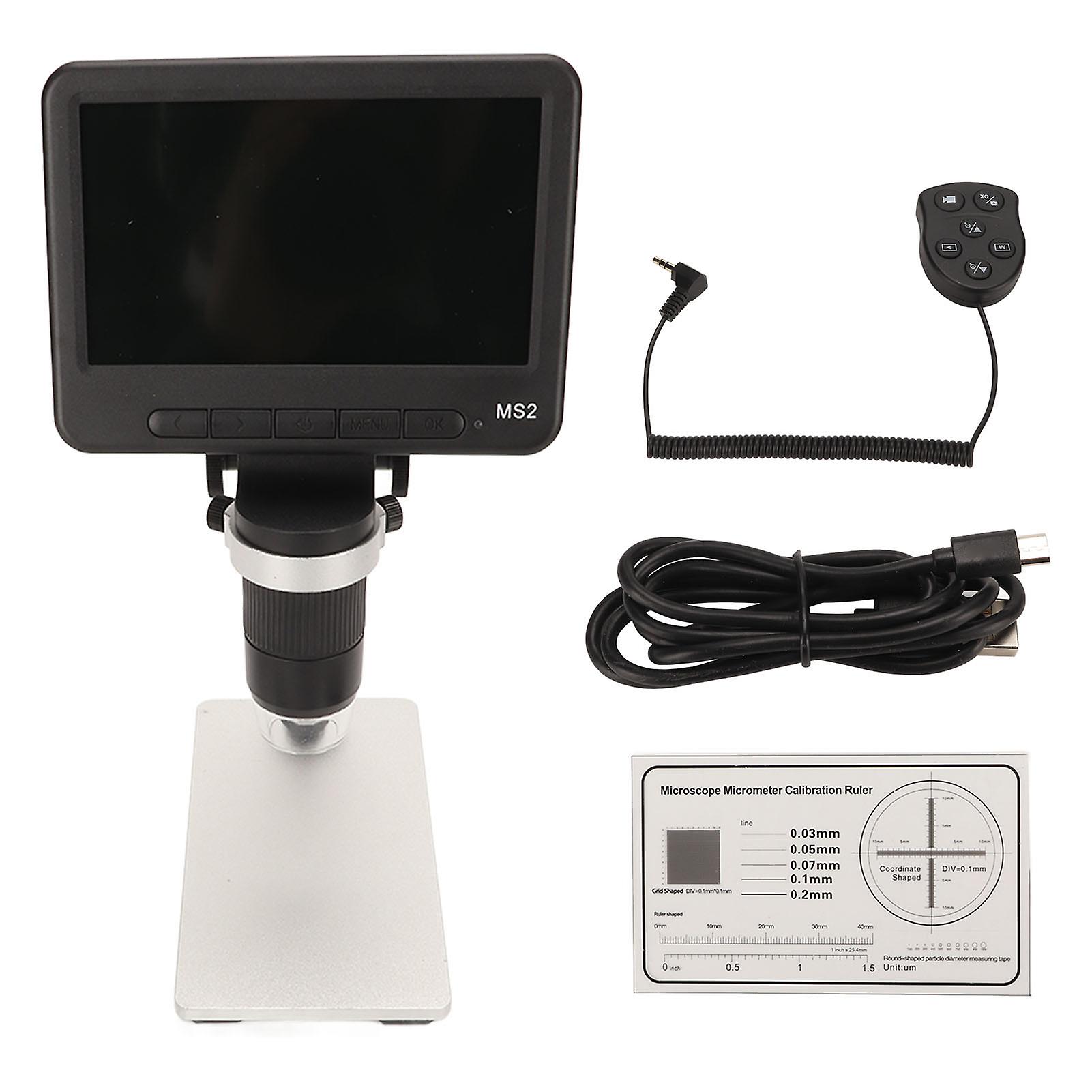 WiFi Digital Microscope 1000X Magnification 5 Inch Display Screen USB Microscope for Electronics Repair Coin PCB Plant