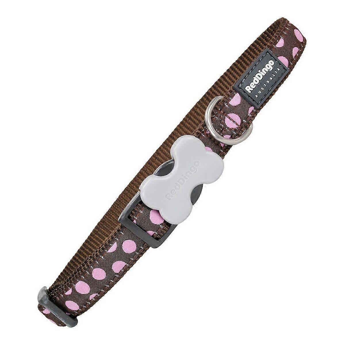 Dog collar Red Dingo Spots (1,2 x 20-32 cm)