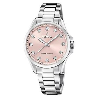 Festina solar energy reloj para Mujer Analógico de Solar con brazalete de Acero inoxidable F20654/2