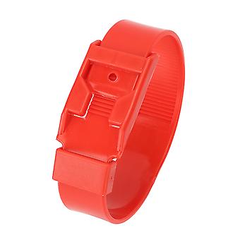 Livestock Identification Bands 10Pcs Goat Collar Sheep Identification Bands Livestock Marking Ring Farming Equipment 36cm Red
