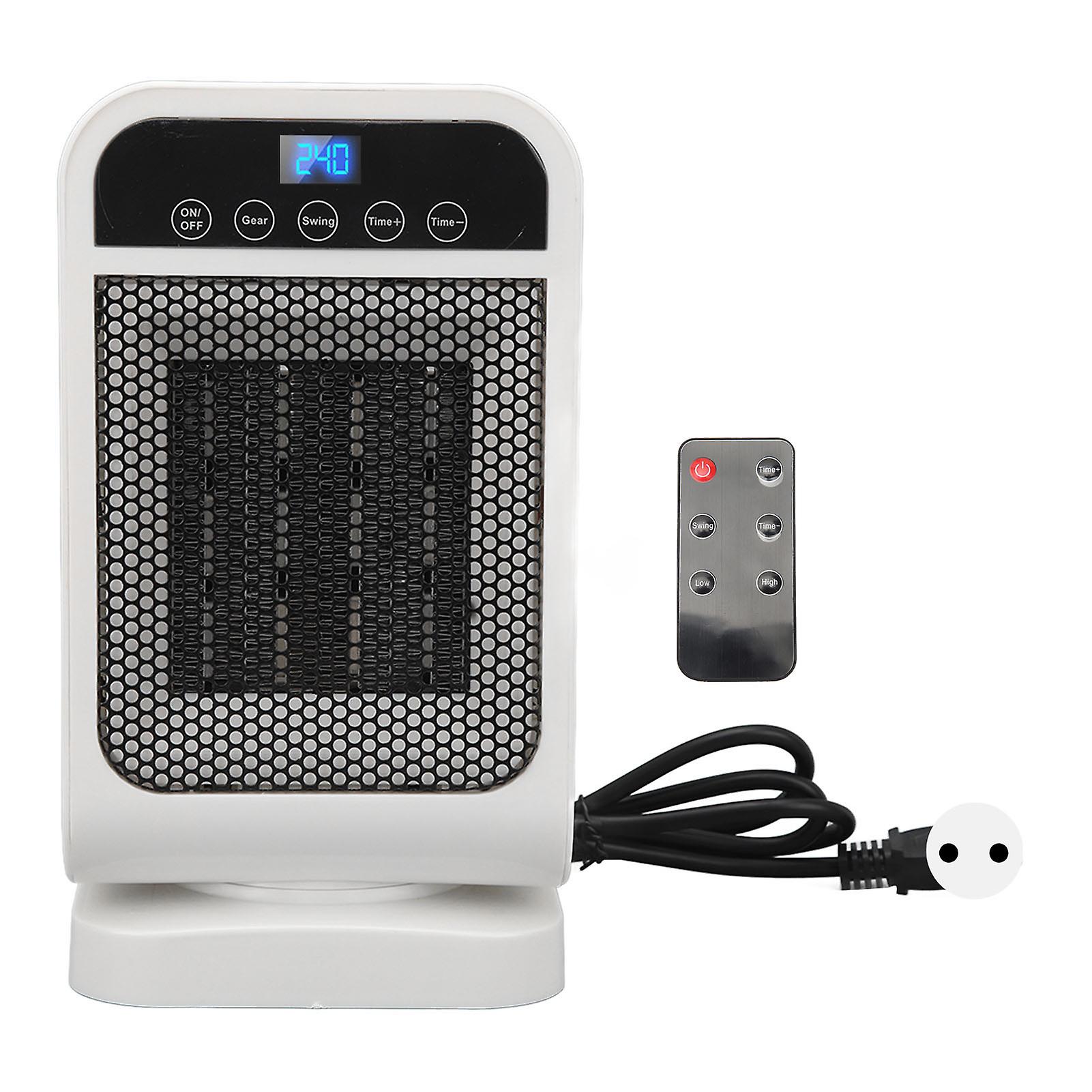 1500W Vertical Rocking Head Heater Touch Screen Remote Control Home Heater Bathroom Mute PTC Heating Heater EU Plug 220V