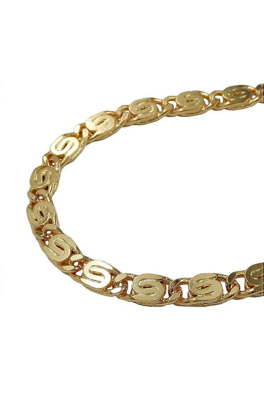 Necklace Scroll Chain 3.5mm Gold Plated - Gl208004-50