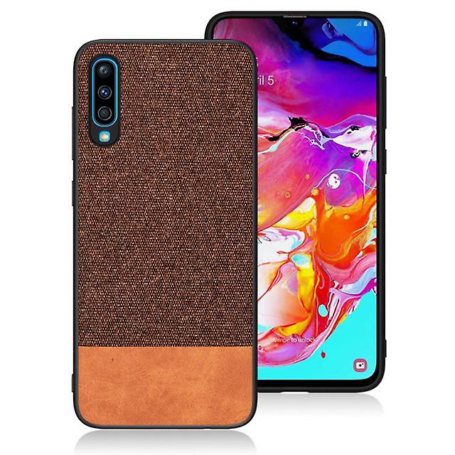 Canvas Shell Case for Samsung Galaxy A20S - Brown / Cafe