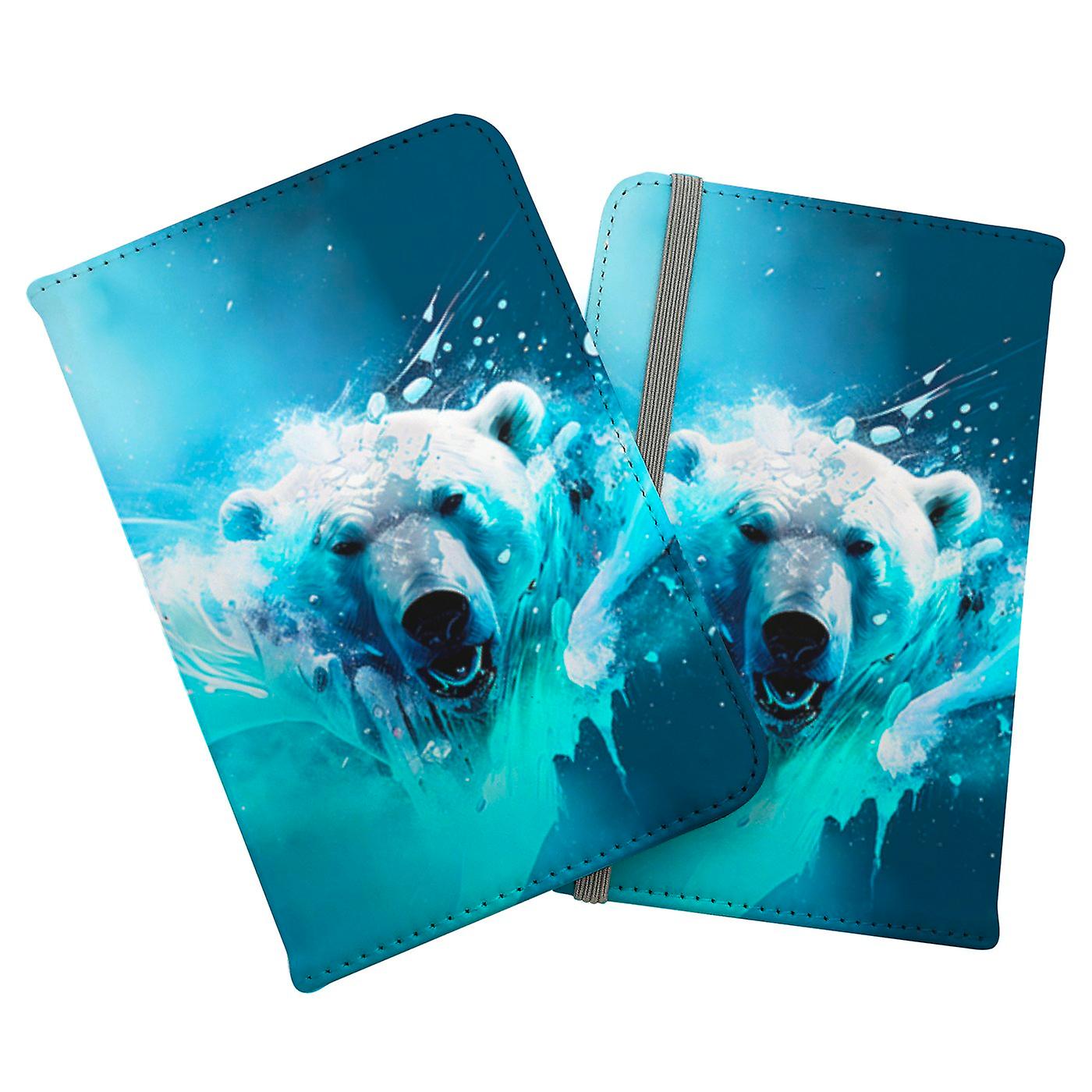 Polar Bear Face Splashart Passport Cover