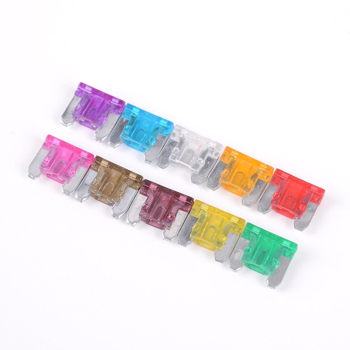 100Pcs Pack Mini Safety Plate Combination 3a 5a 7.5a 10a 15a 20a 25a 30a 35a 40a