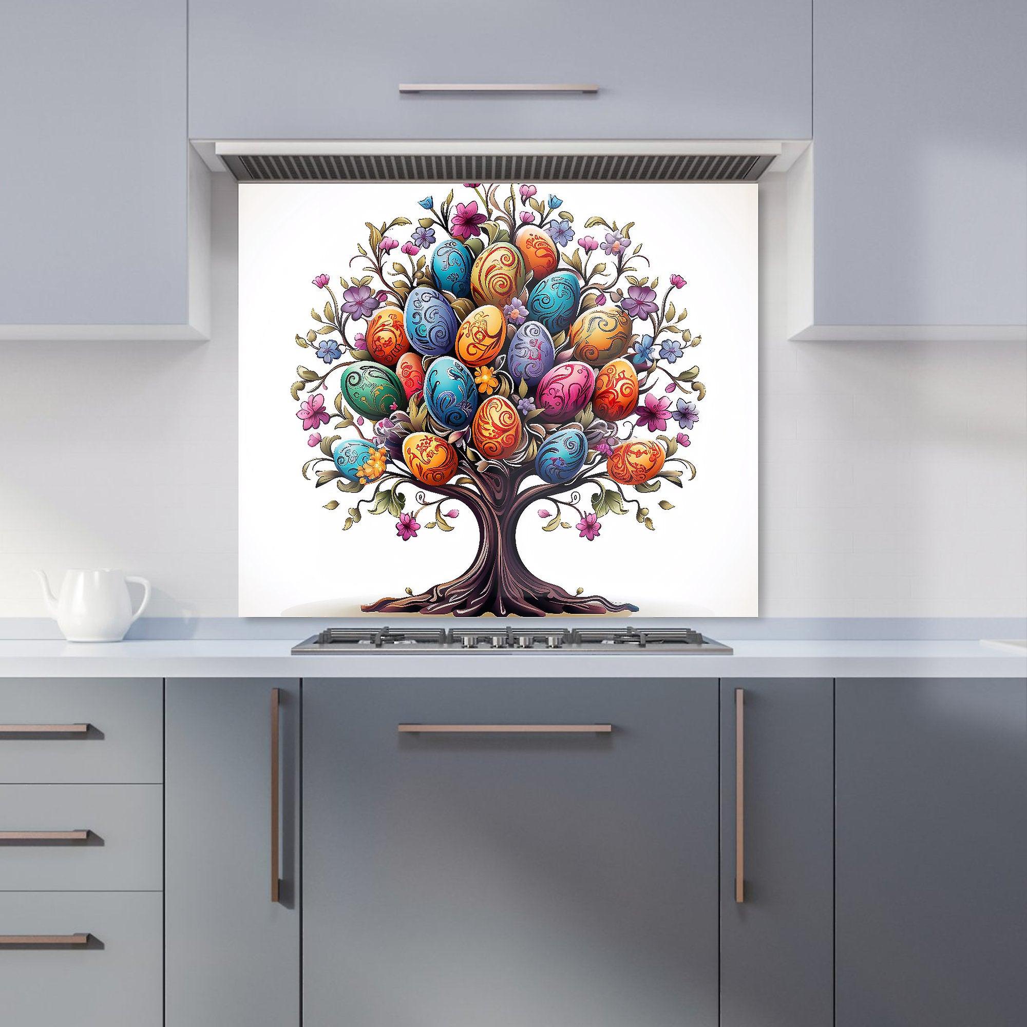 A Magical Easter Egg Tree Kitchen Splashback