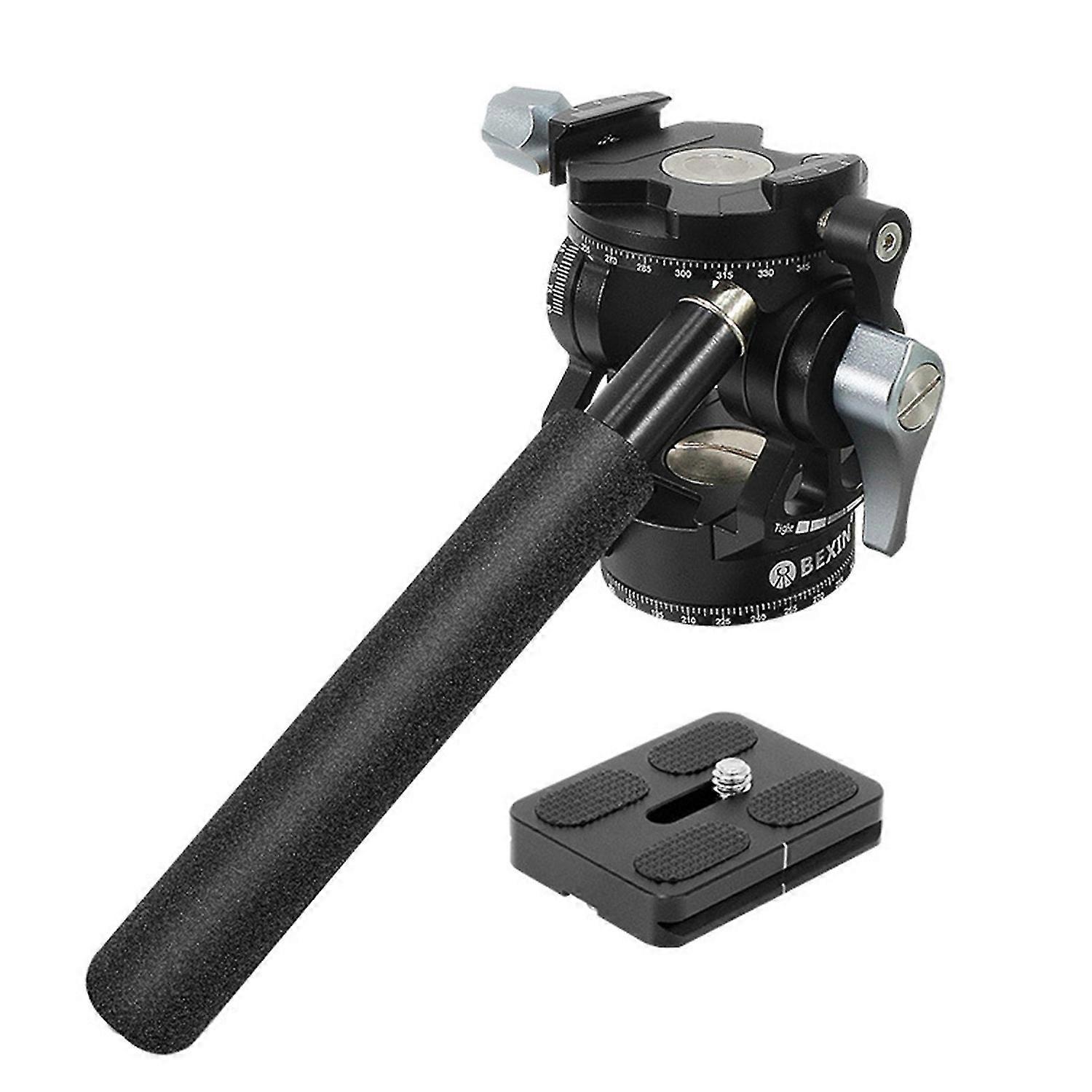 Tripod Head Lightweight 360 Degree Rotating Aluminum Alloy Panoramic Hydraulic Tripod Head for Shoot