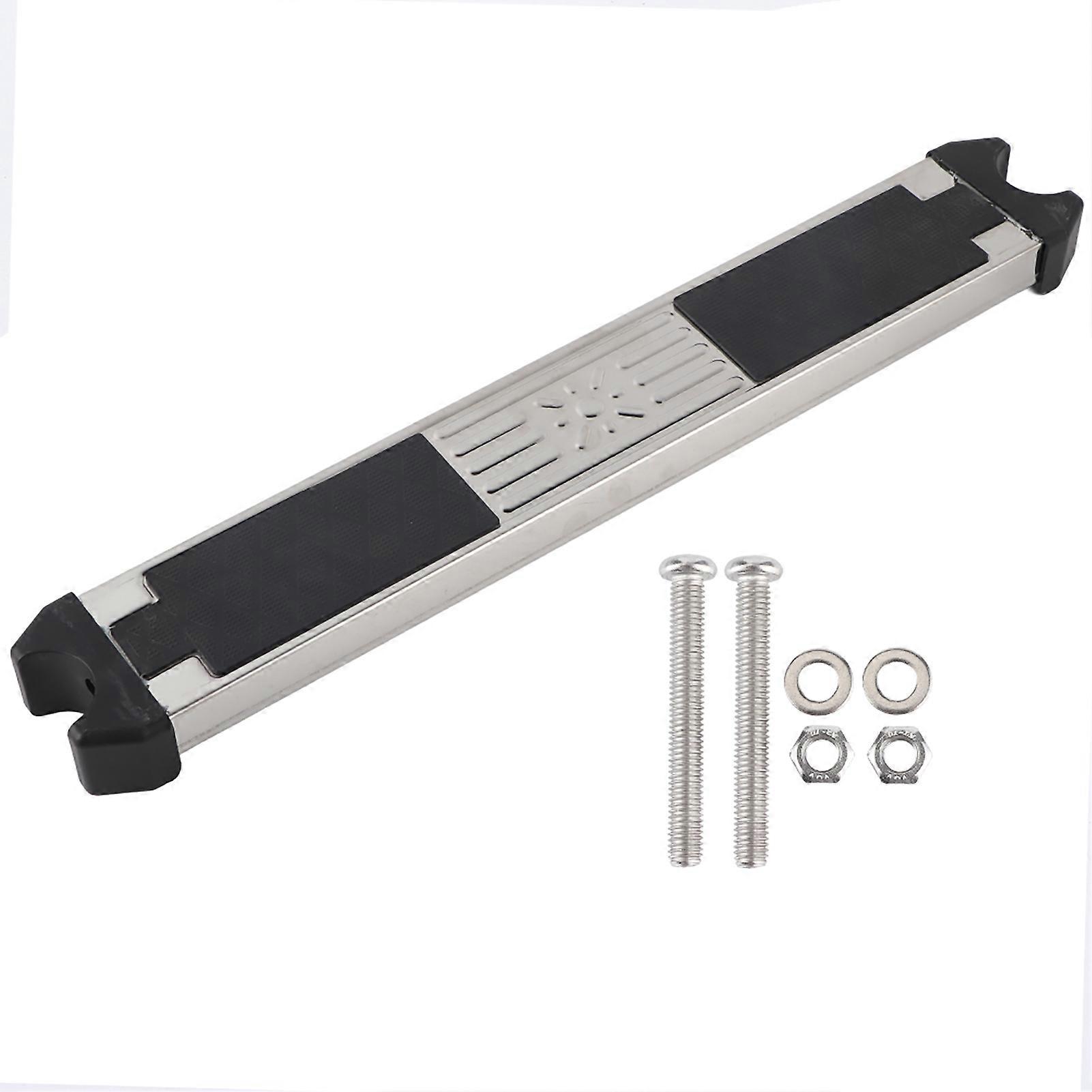 Thick 304 stainless steel ladder pedal with non-slip rubber pad for spa pool