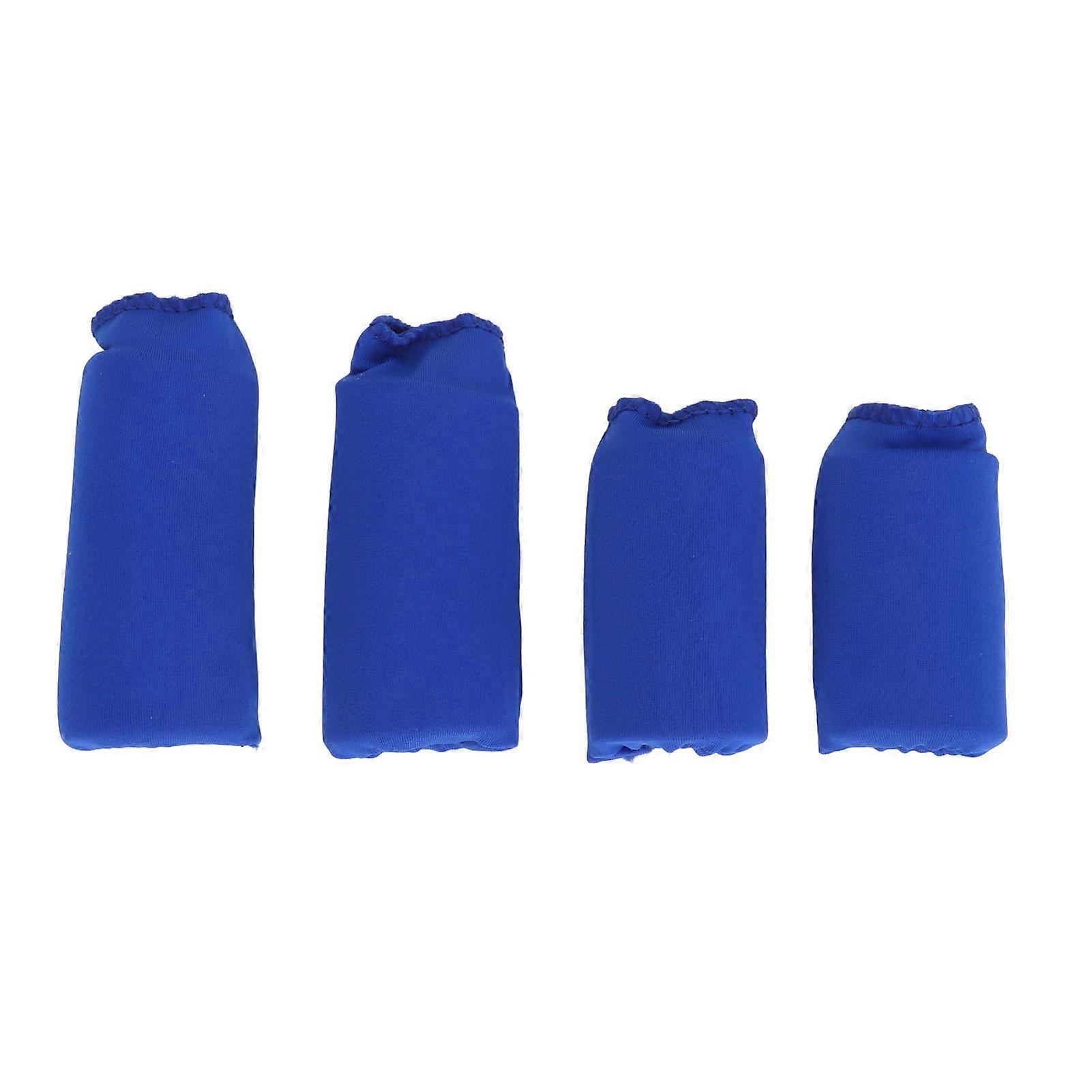 Pack Finger Compression Sleeves, Hot and Cold Compresses, Discomfort Relief, Soft Gel Finger Sleeves for Home and Outdoors, Blue