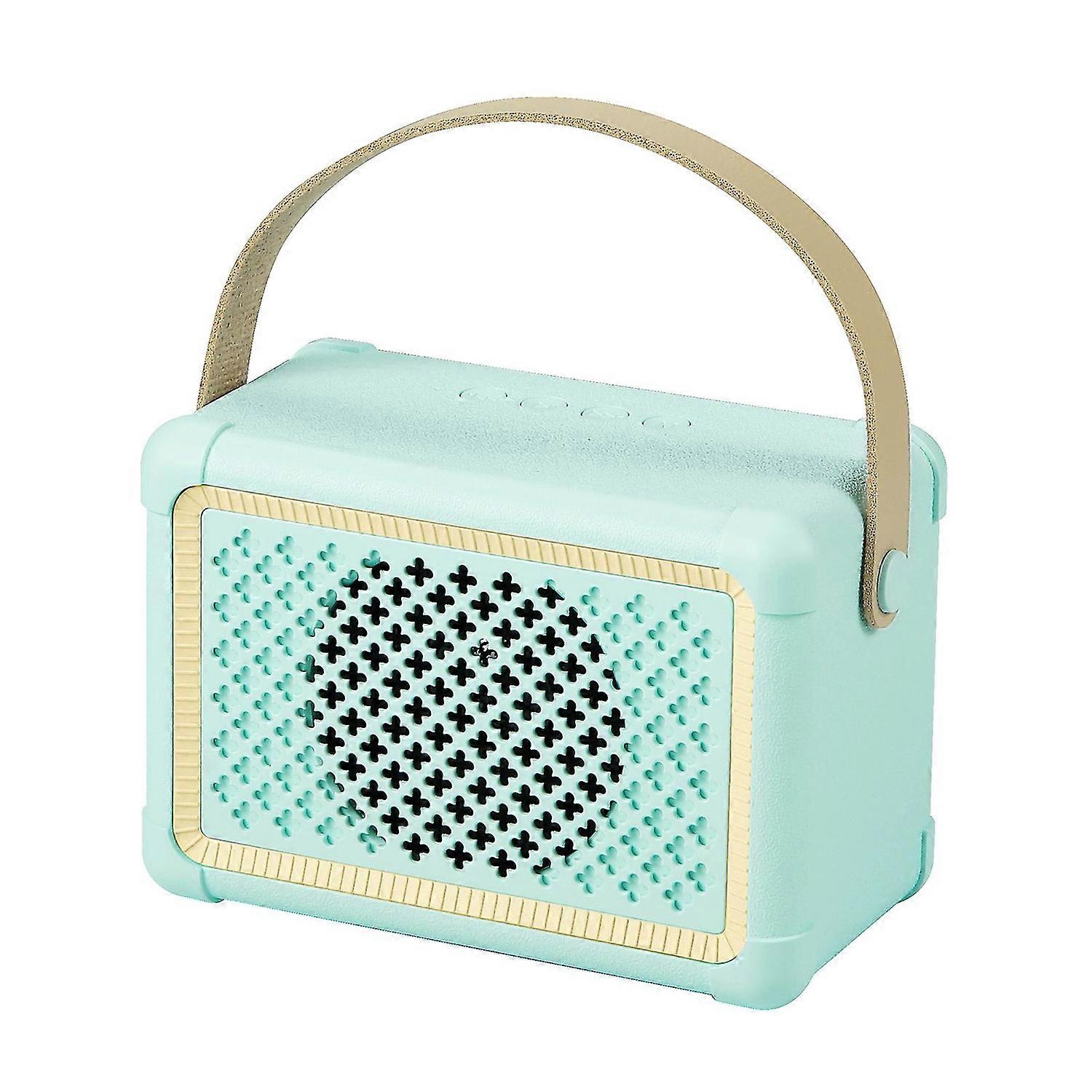 1 Set Speaker Mini Pure Sound Stereophony ABS Vintage Style Plug-in Player for Home