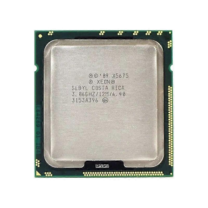 Xeon X5675 CPU - Socket LGA1366, 6 Cores, 12 Threads, 3.06GHz, 12MB L3 Cache, 95W TDP.