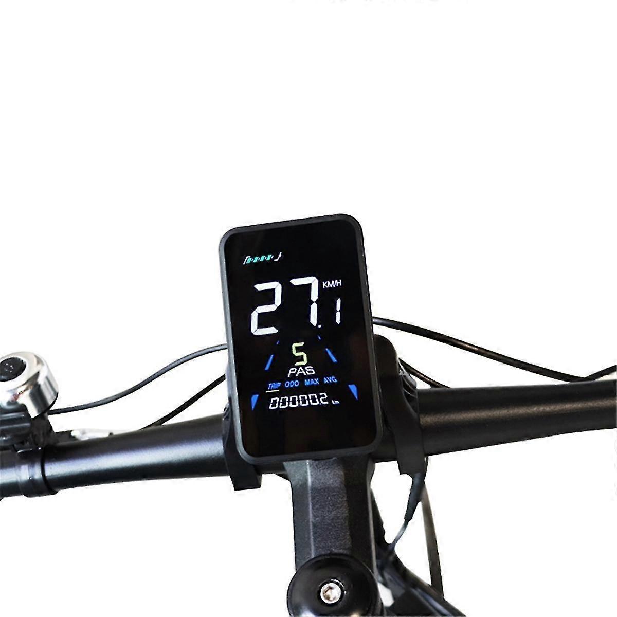 E-Bike LCD Display - 36V/48V Waterproof Bike Computer With 5-Pin Connector