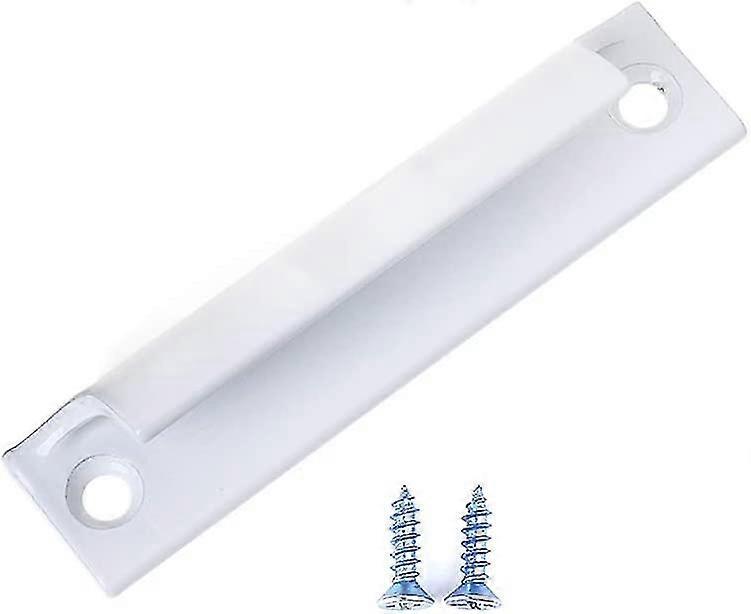 Door Handle Push-pull Lock Sleeve Pull Knob,fire Door,black And White Aluminum Alloy (2pcs,white)