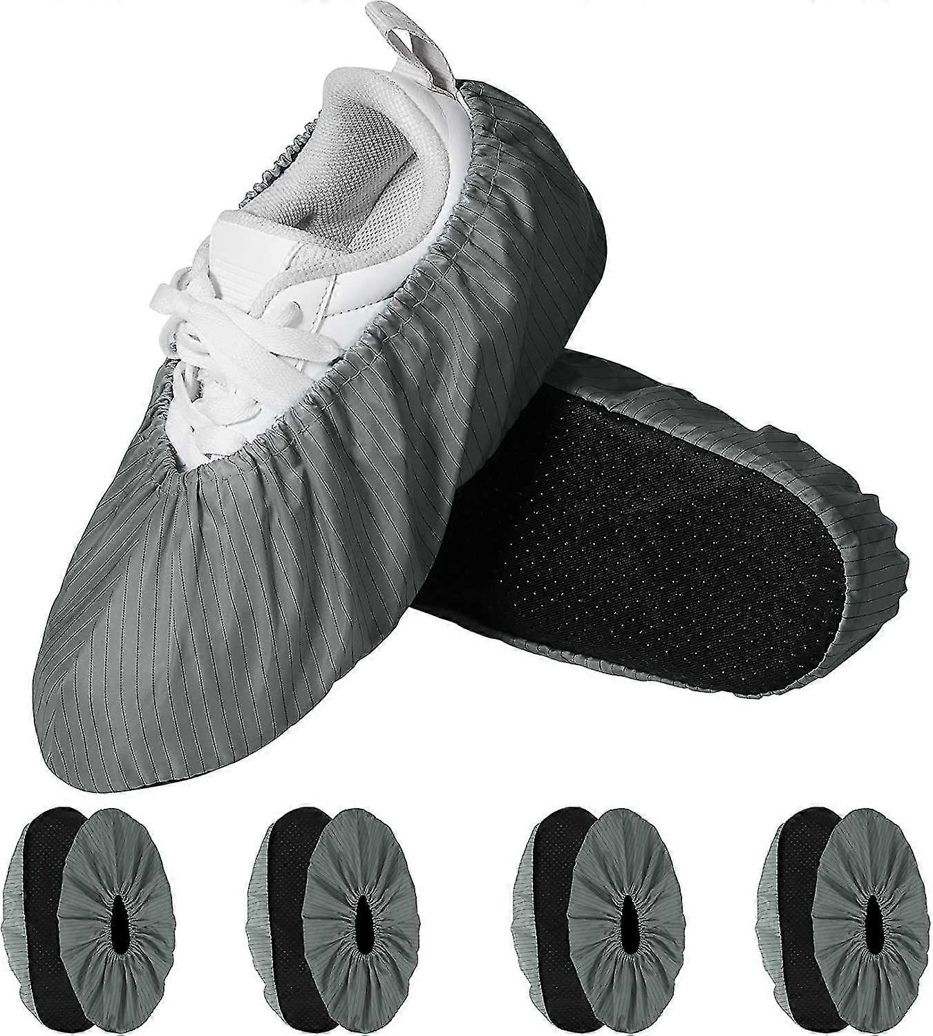 10er-Pack wiederverwendbare Schuhüberzieher, waschbare Überschuhe mit rutschfester Sohle, langlebige Schuhschoner für Krankenhaus, Haus, Klinik, La...
