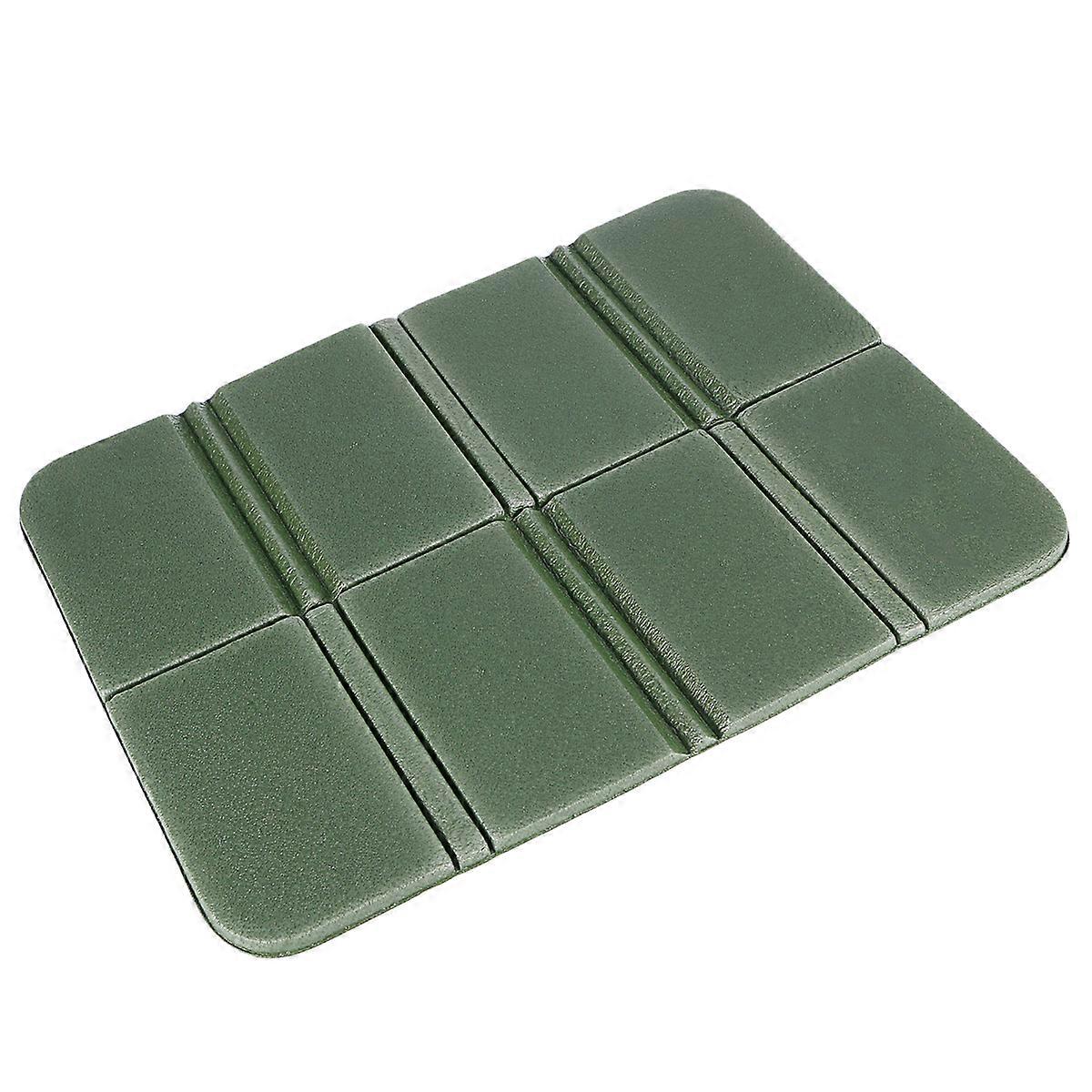 Moisture-proof Folding XPE Pads Waterproof Sitting Mat Cushion Seat for Outdoor Camping Park Picnic (Olive green)
