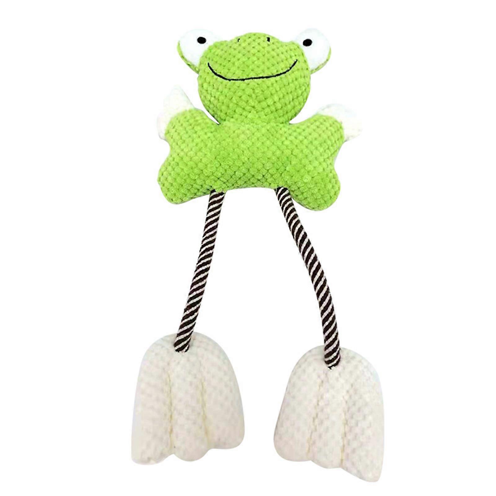 Interactive Dog Plush Toy with Rope Knot Teeth Cleaning Dog Dragonfly Design Stress Relieve Bite-Resistant Dog Toys