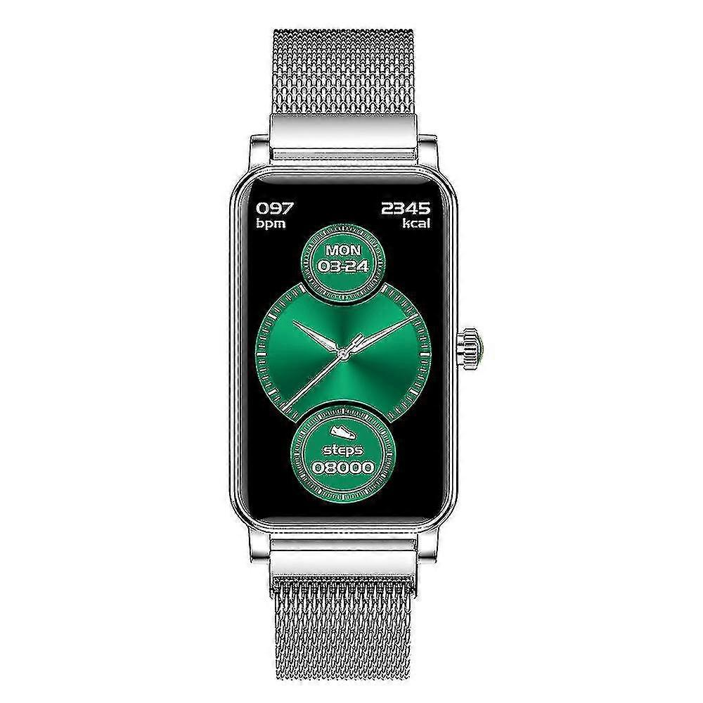 Reloj inteligente compatible con mujeres compatible con teléfonos Android iOS, lujo L