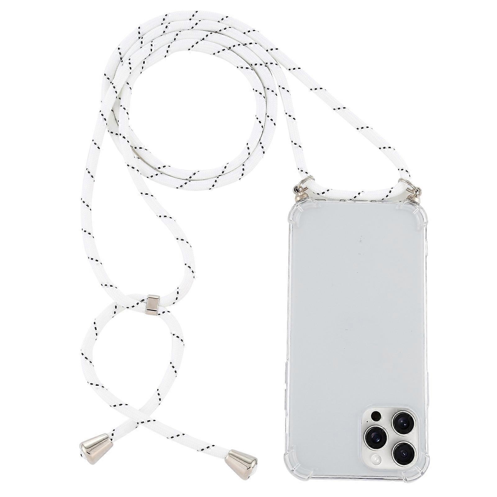 Four-Corner TPU Case with Lanyard For iPhone 16 Pro