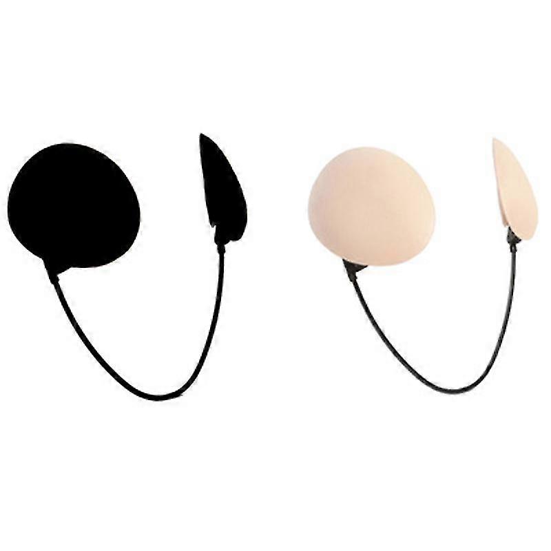 Frontless Bra Backless Strapless Bra2 Piecesblack, Skin Tone