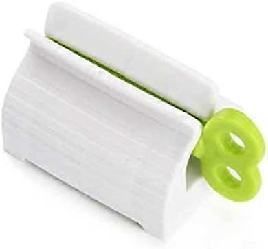 Toothpaste Dispenser, Rolling Tube Toothpaste Squeezer Seat Holder Rotate Dispenser For Toothpaste Paints Cosmetics - Green
