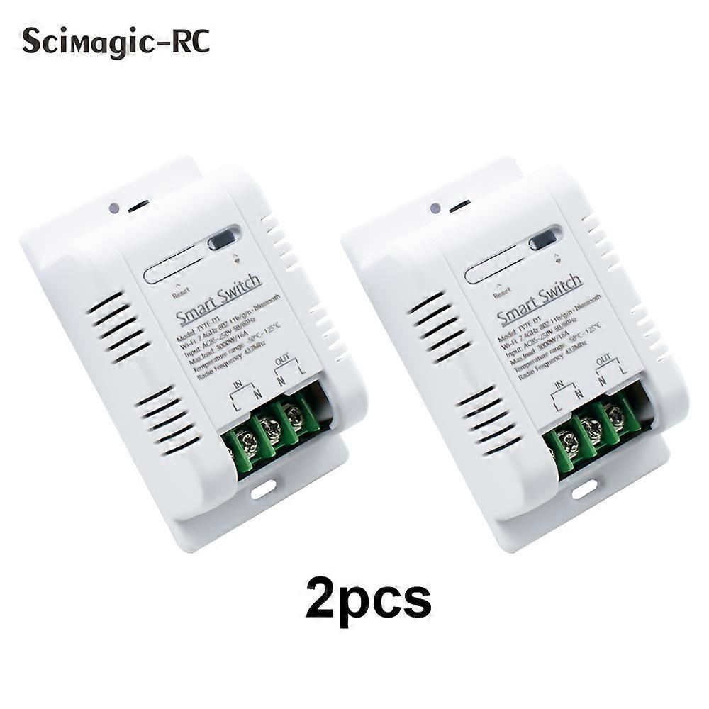 Tuya WIFI Smart Switch AC 85V-250V 110V 220V 230V 16A Relay Module Motor Light Switch with Waterproof Temperature Sensor