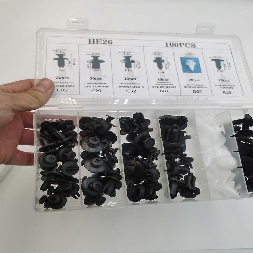 100pcs Auto Fastener Clip For Mazda 2 3 5 6 CX-3 CX-4 CX-5 CX5 CX-7 CX-8 CX-9 Atenza Axela JOHX