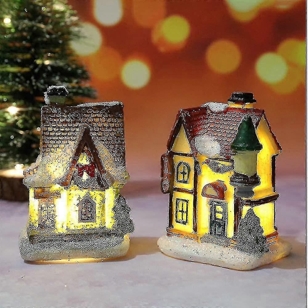 Christmas Village Set - Led Illuminated Christ