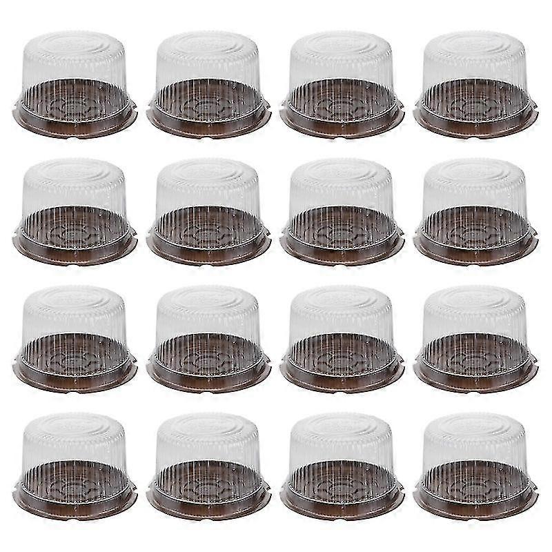 100 Pcs Plastic Cake Boxes Food Packaging Boxes Transparent Storage Cases