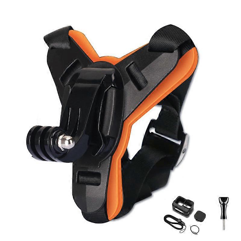 קסדת אופנוע מעמד סנטר מעמד עבור GoPro Hero 12/11/10/9/8 מצלמת ספורט פעולה מחזיק פנים מלא אביזר מצלמת אופנוע