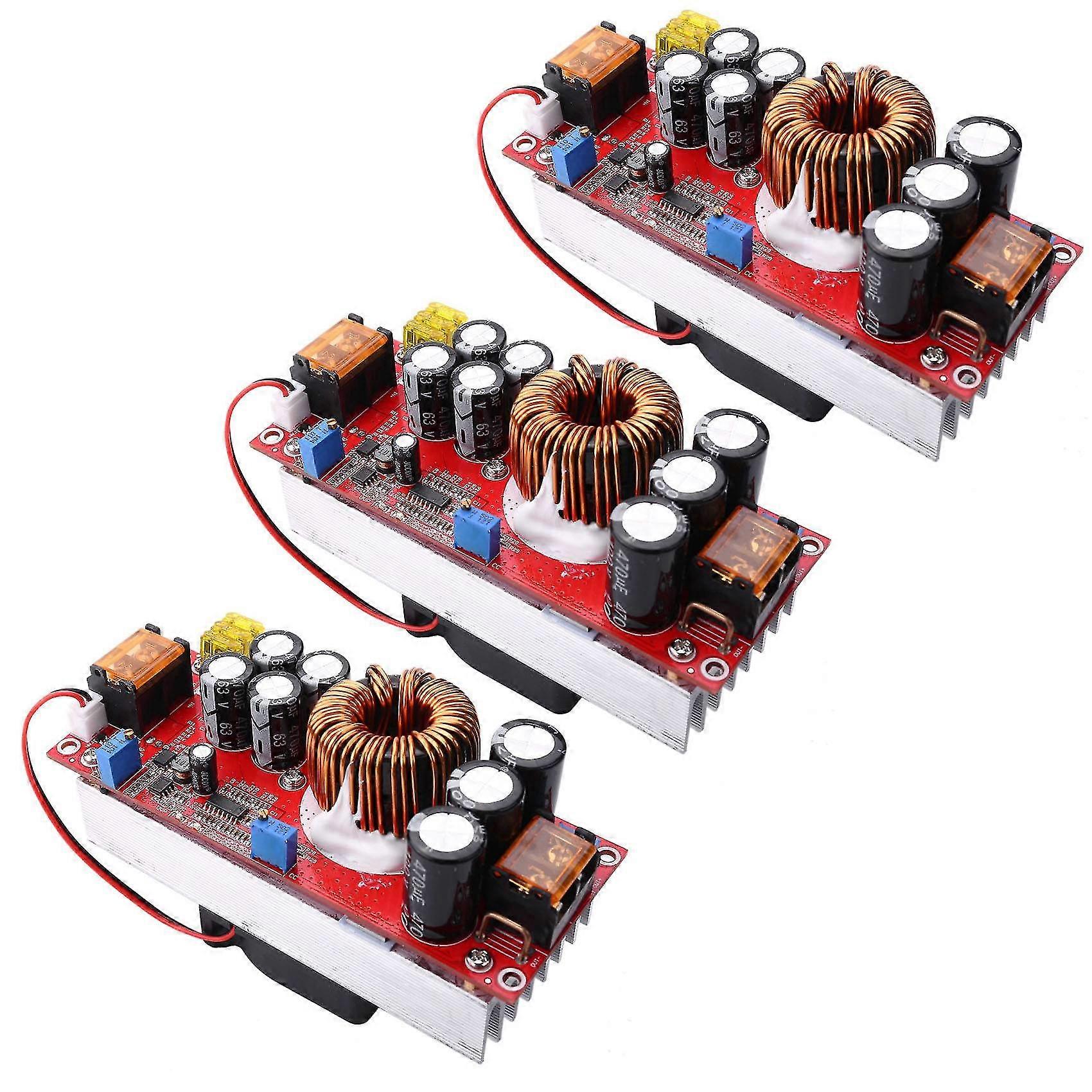 3x 1800w 40a Dc Constant Voltage Constant Current Boost Converter Boosts 10-60v By Fan For 12-90v B