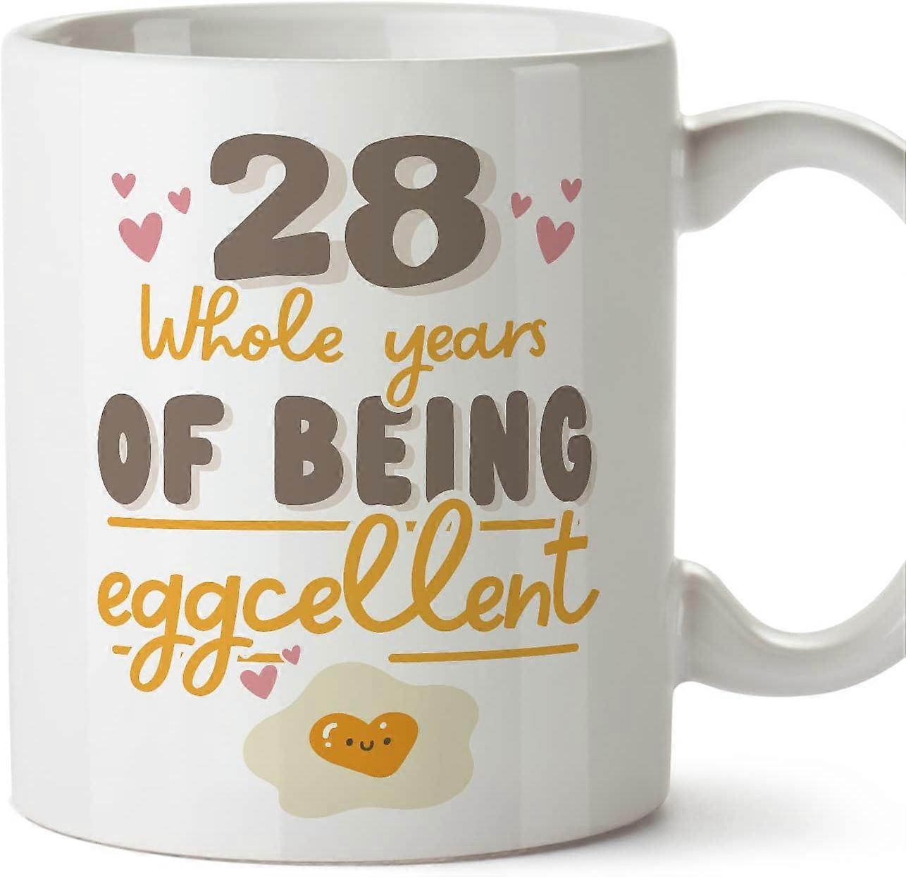 28バースデーマグカップお誕生日おめでとうあなたはエッグセレント面白いアニバーサリープレゼント11オンス
