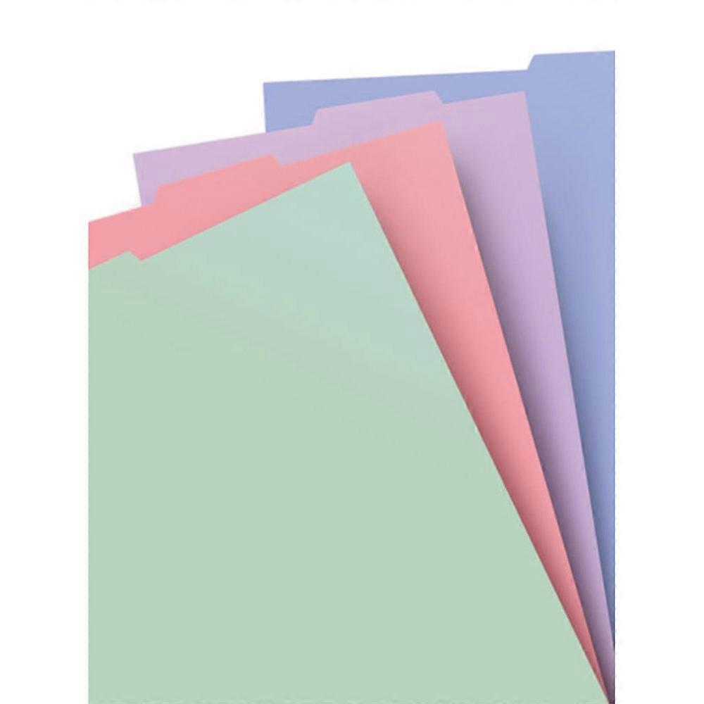 Filofax High Quality Durable Pastel-Colored A4 Notebook Indices (Pack of 4)