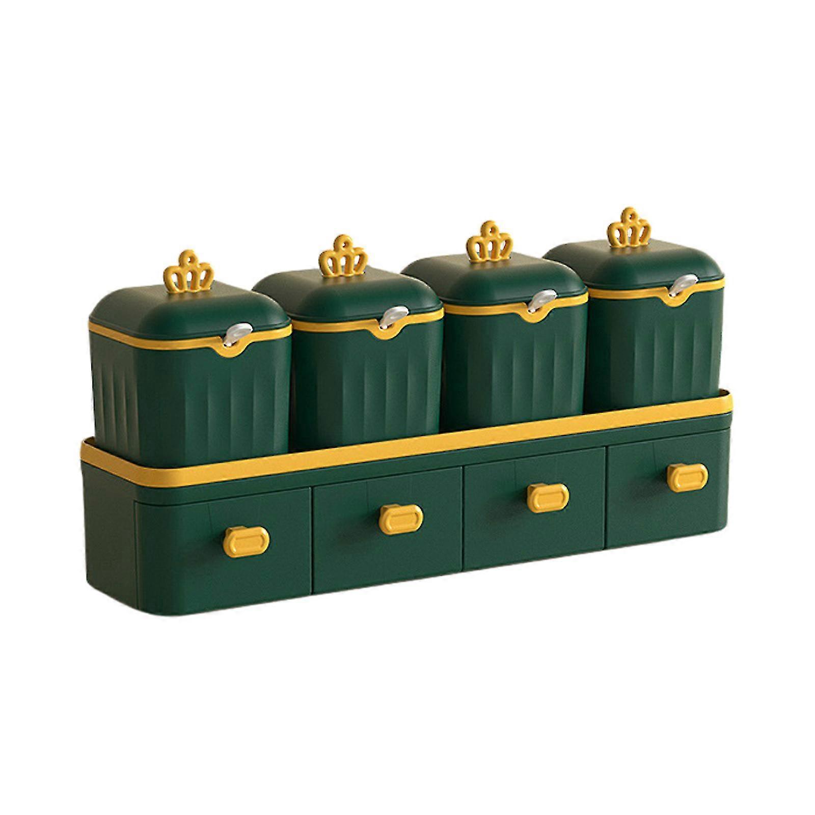 Recipiente de caixa de especiarias para armazenar temperos Sal Pimenta Açúcar Cornstarch Home Condiment Jars
