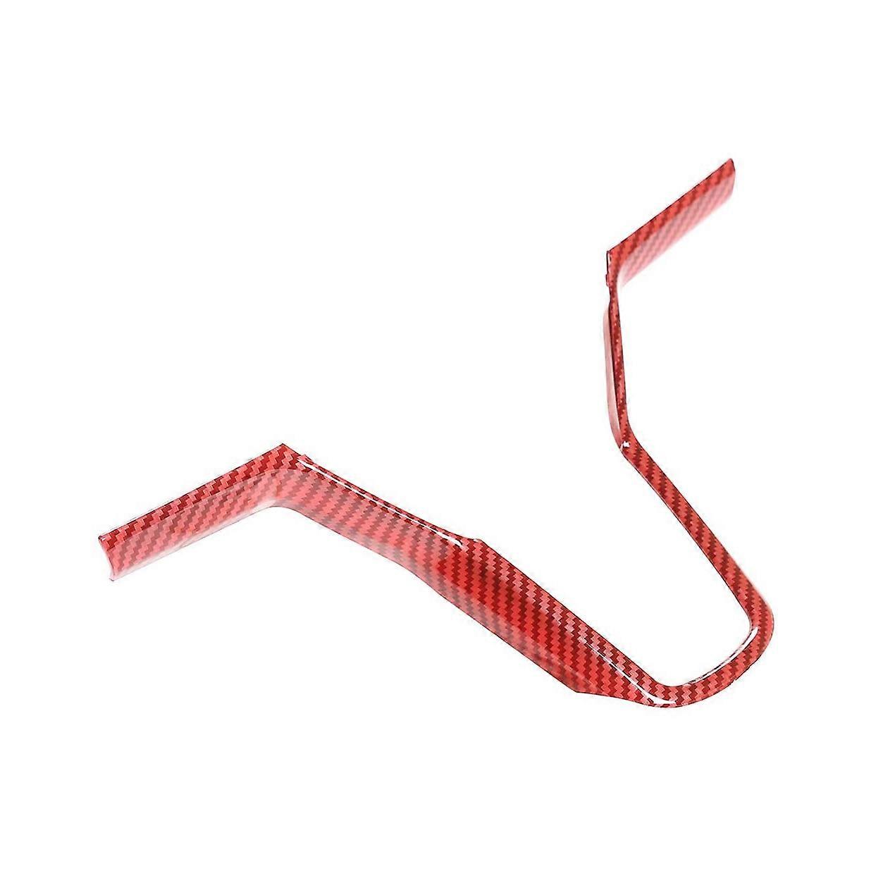 ABS Car Steering Wheel Interior Modification Sequins for -Red Carbon Fiber