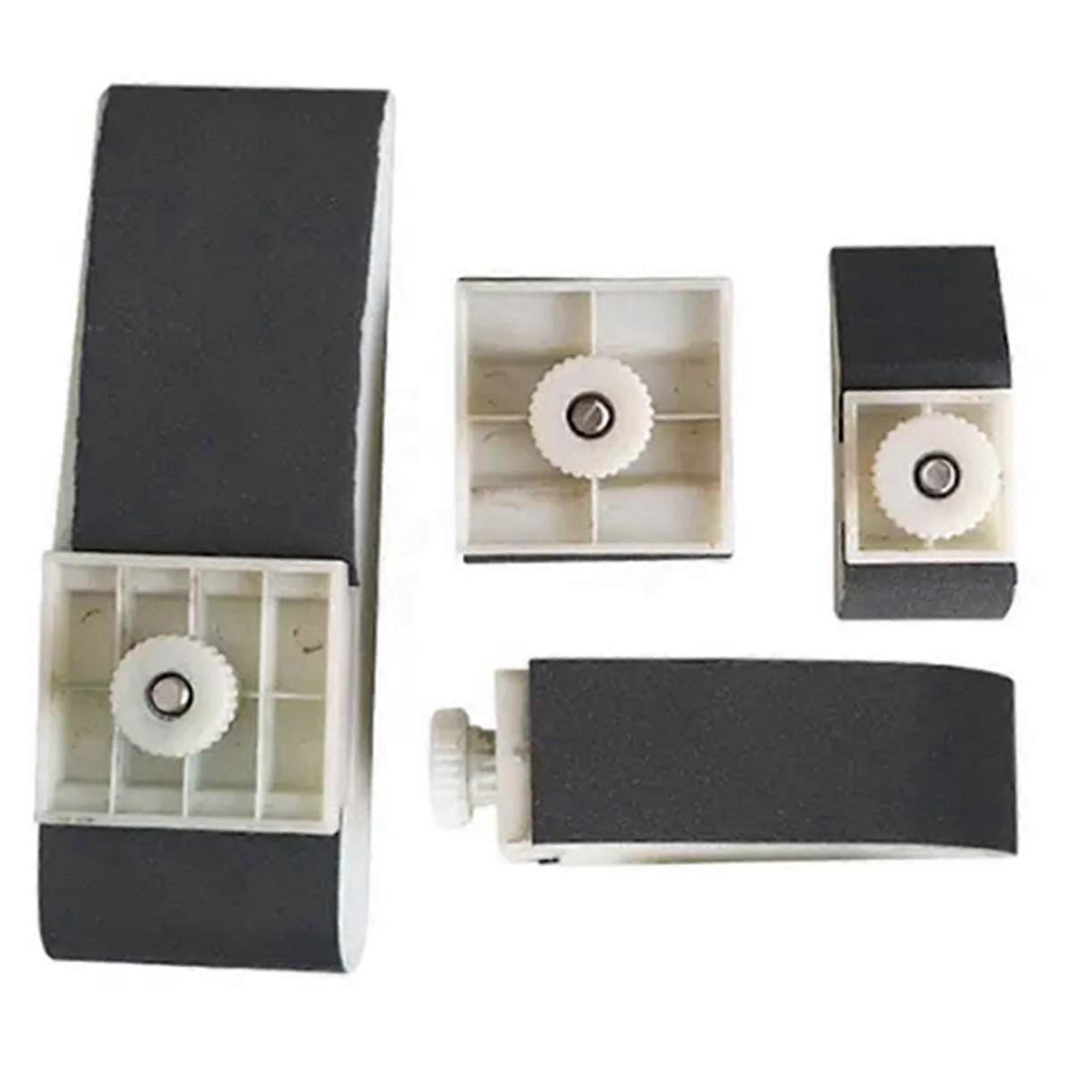 4stk Polering Slibeblok Plane Skrubbe Udskiftelig kant Hjørnebehandling Polering Armatur Hvid