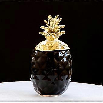 empty Jar Ceramic Chic Pineapple Tea Coffee Sugar Jars Storage